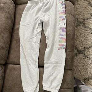 XS pink Victoria Secret sweats 7/8